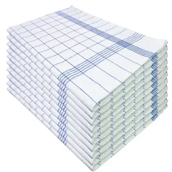 Blau Geschirrtücher, 10er Pack,  50x70cm, 100% Baumwolle