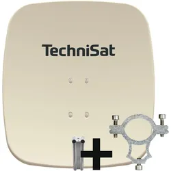 TechniSat 2065/1444 (Parabolantenne, 35.70 dB, DVB-S / -S2), SAT Spiegel + SAT Antennen, Beige