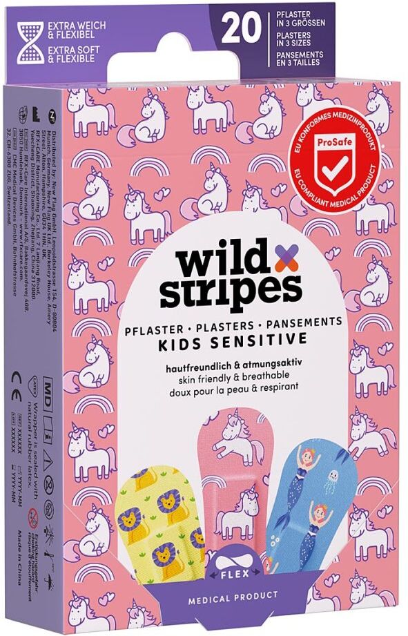 Wild Stripes Kids Sensitive Fantasy Int Pflaster 20stk