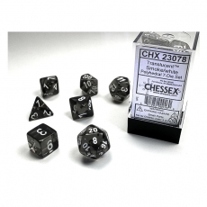 Chessex Würfel - Translucent Smoke/white (7-Würfelset) 292446