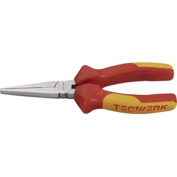 Langbeckzange Gesamt-L.160mm Zange verchr.lang,fl.VDE Mehrkomp.-Hüllen TECWERK