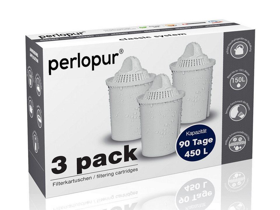 PEARLCO 280309 Klassieke waterfilterpatronen - 3-delige set - compatibel met Brita Classic