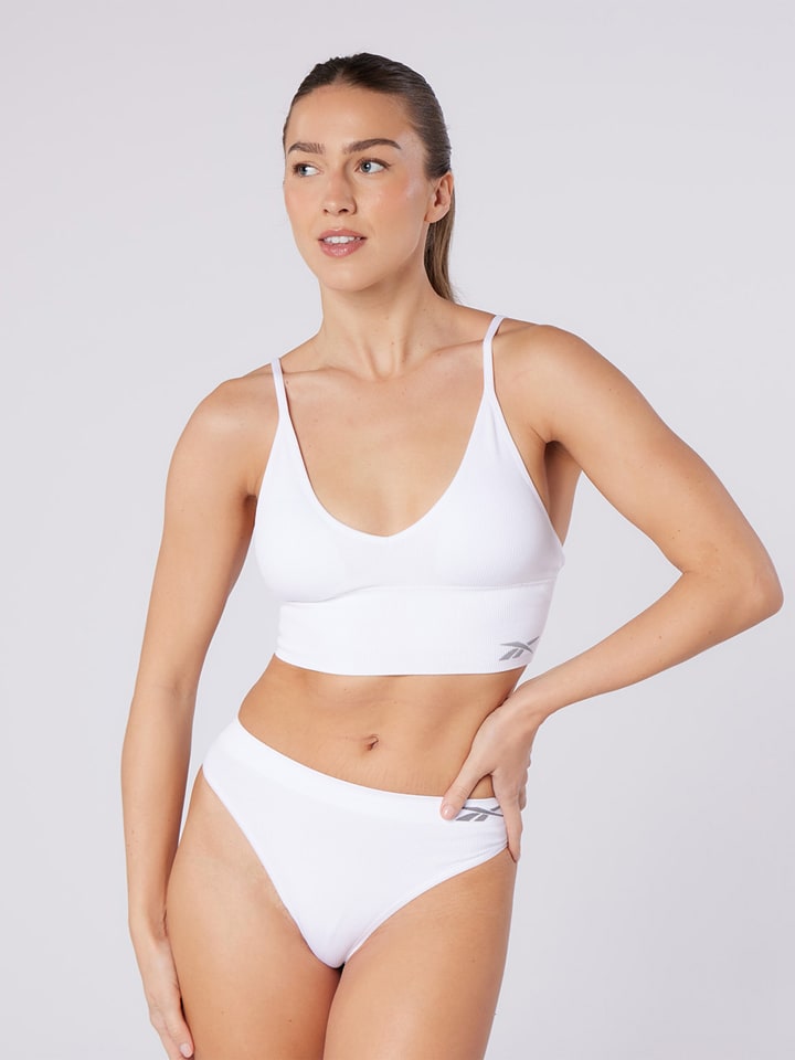 Reebok Bustier in Weiß - L