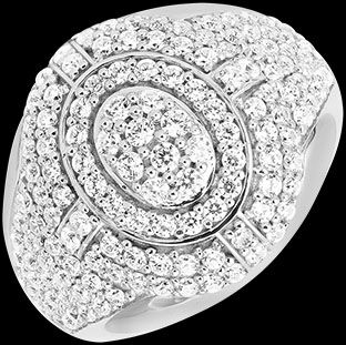 Edenly Ã‰lixir Ring â€“ 18-karÃ¤tiges WeiÃŸgold und synthetische Diamanten