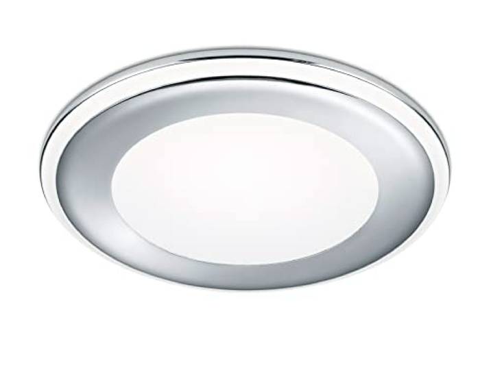 Trio Leuchten Spot LED encastrable Aura 652410106 - En plastique chromé - Avec LED de 10 W
