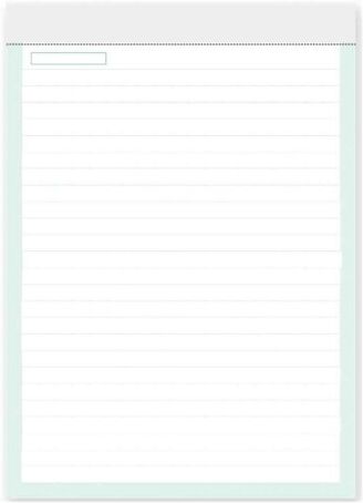 Blocco Note A4 50 Fogli a Righe in Carta Bianca 260gr di Personalizzate o neutre
