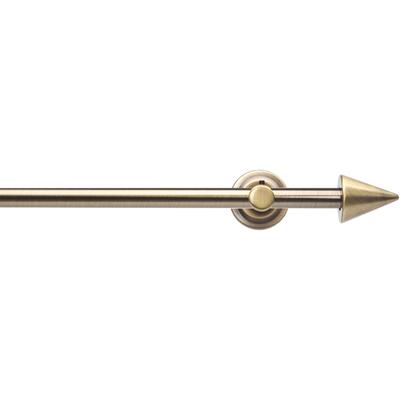 Gardinenstange LIEDECO Gr. 2, gold (antikmessingfarben), L:160cm Ø:12mm, Metall, Gardinenstangen