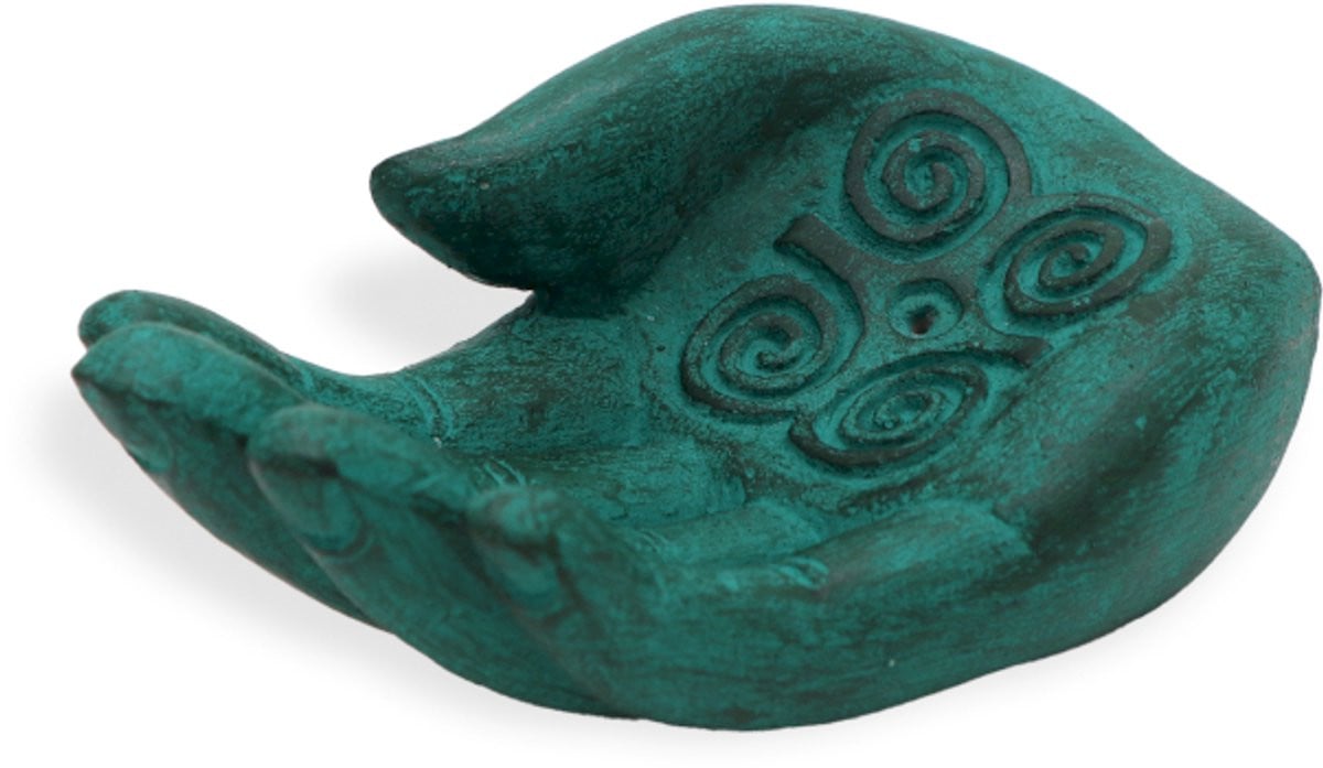 Ancient Wisdom Wierookhouder Hand van Boeddha Groen