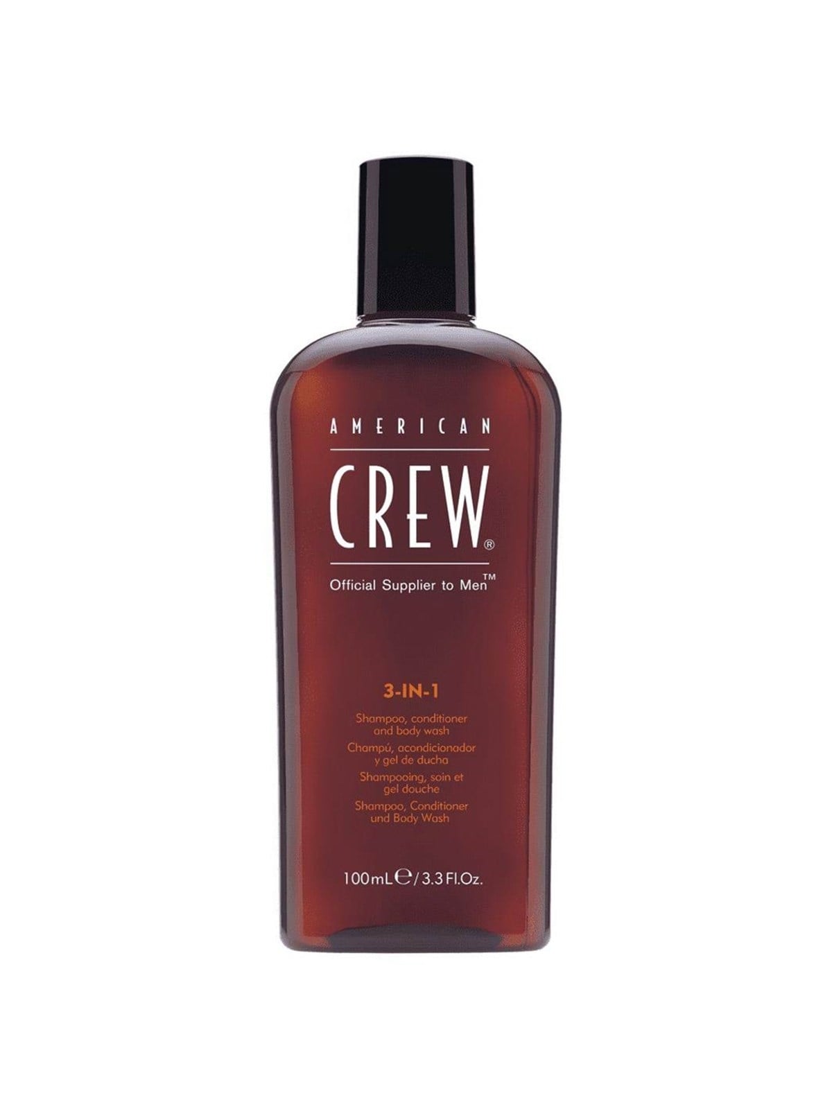American Crew - Classic, Vegan, Hair Shampoo, Conditioner & Shower Gel 3-In-1, For Moisturizing, 100 ml