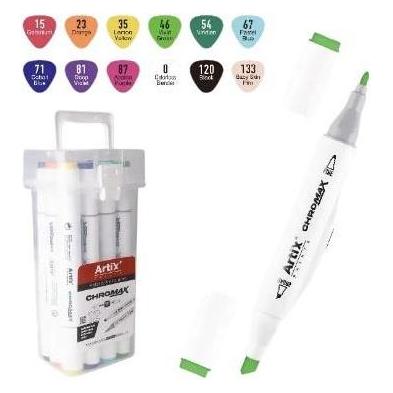 Main paper Doppelseitige Chromax-Marker, 12 Farben (12x) (45586872)