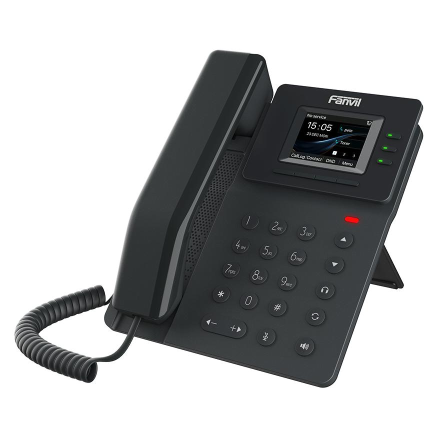 Fanvil V60P Professionelles IP-Telefon, Farbdisplay, 6 programmierbare Tasten, 2 Ports 10/100, PoE (V60P)