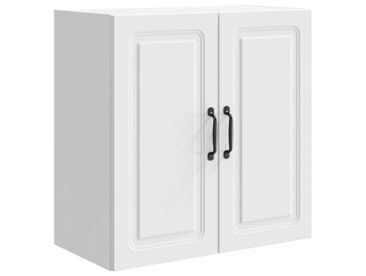 RJPLMFV Wandschrank, 59 x 31 x 60 cm, Holz, Spanplatte, Weiß Modernes Design, verstellbare Regale, einfache Pflege, warme Atmosphäre, Verwendung im Wohnzimmer oder Büro