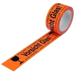 Transpak, Klebeband, Warnklebeband PP Breite 50mm Länge 66m Stärke 52μ PP leuchtorange Acrylatkleber orange (50 mm)