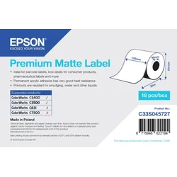 Epson Premium Matte Label - Continuous Roll: 105mm x 35m