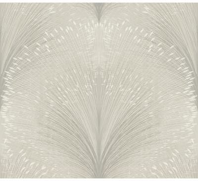 York Wallcoverings Papyrus Plume Grey Wallpaper