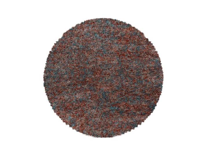 Tapis - CARPETTEX - Shaggy - Rond 160 cm - Couleur Terre cuite - Style Vintage