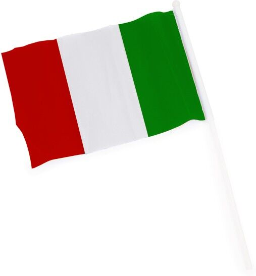 Drapeau personnalisable avec bâton de petite taille Celeb TAILLE UNIQUE ADULTE ITALIE