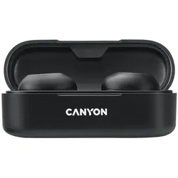 Canyon Headset TWS-1 Black (4 h, Kabellos), Kopfhörer, Schwarz