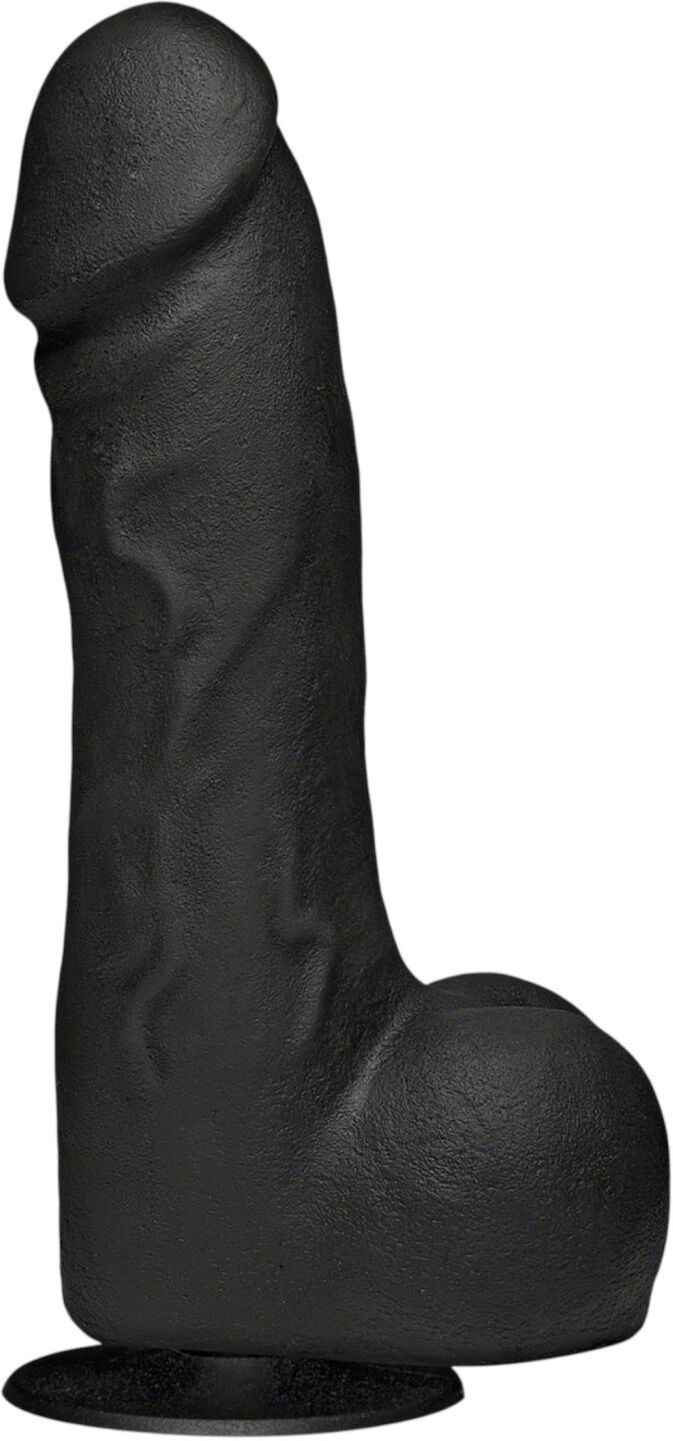 Doc Johnson The Perfect Cock - realistic dildo (black) - 19 cm