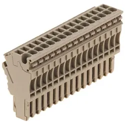 Weidmüller Stecker, Elektronikkabel + Stecker, Beige
