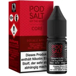 Double Apple 10ml NicSalt Liquid by Pod Salt 20mg