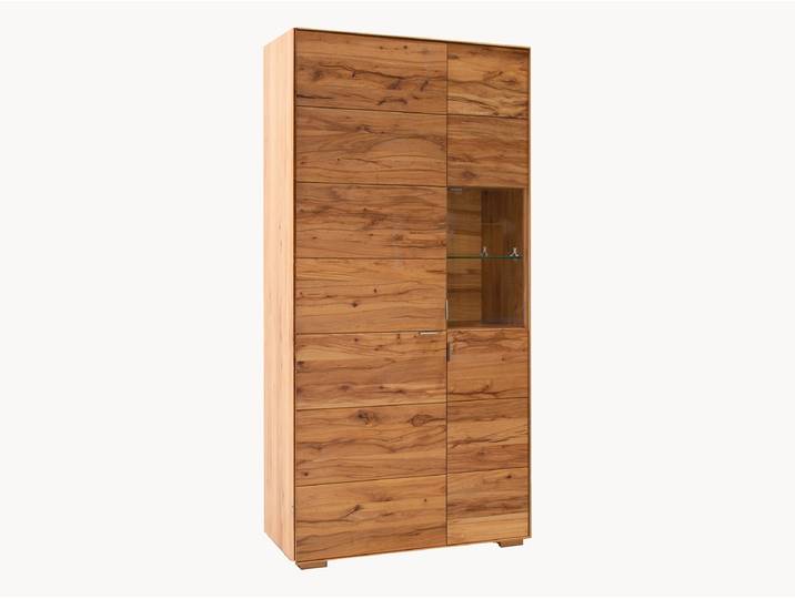 Vitrine Senera - H195xB96xT42 cm - Wildeiche