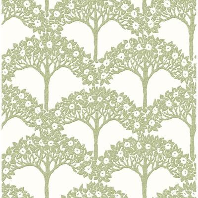 NuWallpaper Green Finley Peel and Stick Wallpaper