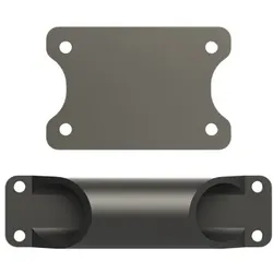 Busch-Jaeger Montageelement-Tür schwarz Kunststoff 51381J-03 30x120x80mm
