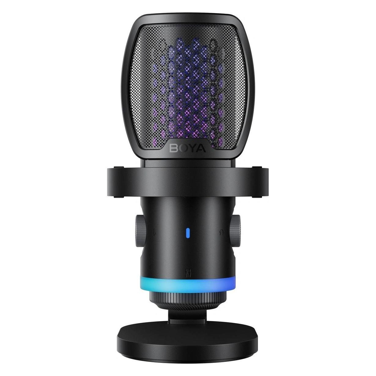 Boya Mikrofon - CastMic G40 (USB, állvány, LED, fekete) (MICBOYCASTMICG40)