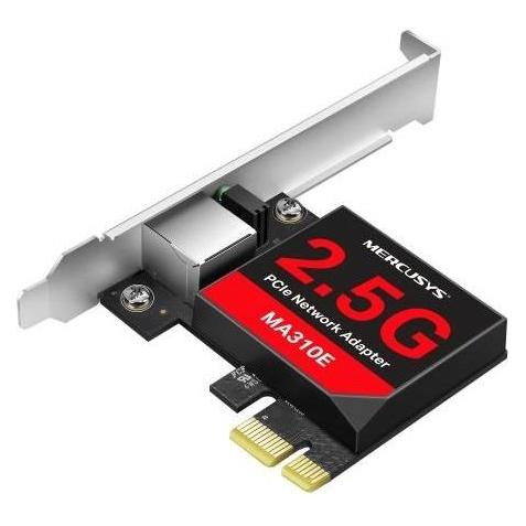 Mercusys MA310E / PCI-Express-Ethernet-Adapter / 1x RJ45 / 2,5 Gbit/s / 1x PCI-E 2.1 (Mini PCI Express) (MA310E)