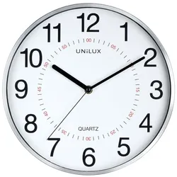 UNILUX Wanduhr ARIA metallgrau Ø 30,5 cm