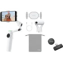 INSTA360 Flow 2 Pro AI Tracker Bundle Summit White+Mic Air (1 TX+1 RX)