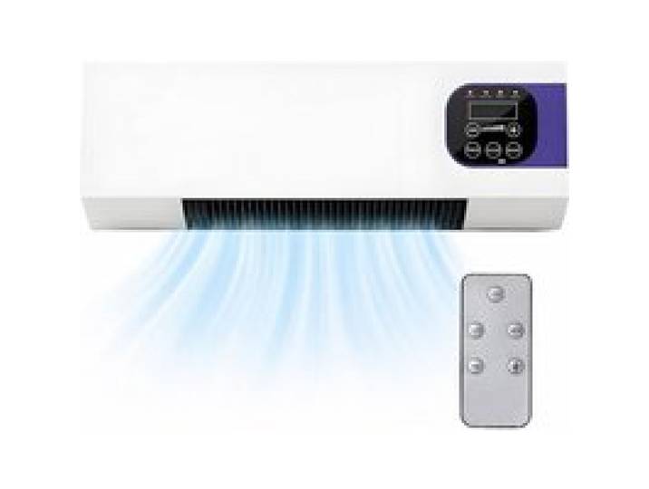 2 en 1 Ventilateur Mural Avec Télécommande Polyvalent Ventilateur Portables Sans Unité Extérieure pour bureau dortoir étudiant