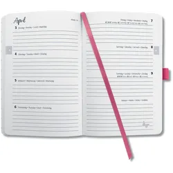 2x Jolie, Agenda, - Wochenkalender (A6, 1 Woche / 2 Seiten)
