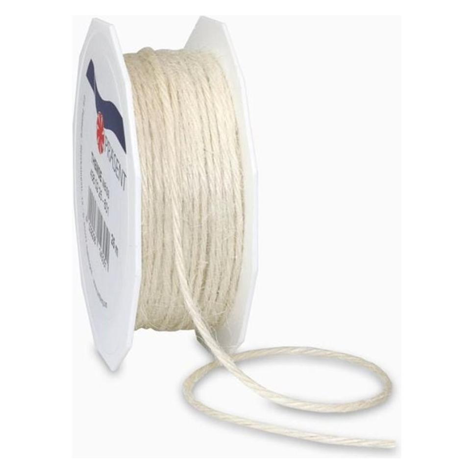 Präsent Kordel Jute matt weiss 2,0 mm x 25,0 m (4360225-601)