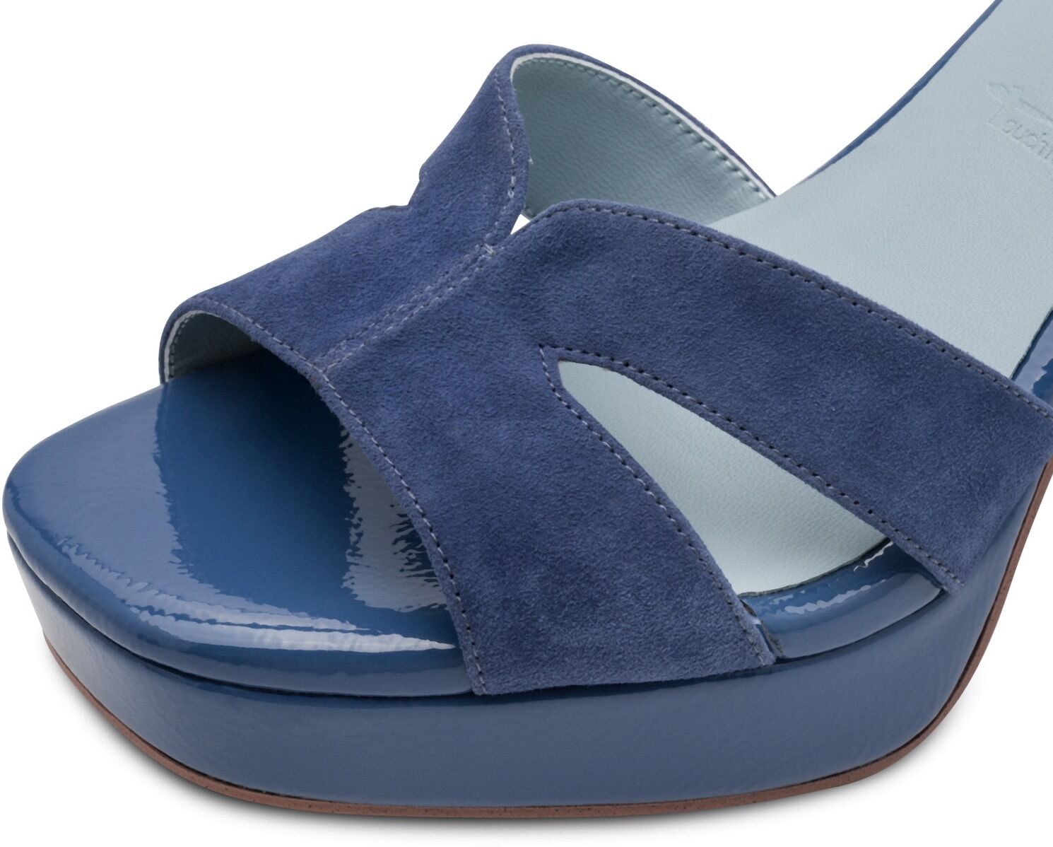 High-Heel-Sandalette TAMARIS, Damen, Gr. 38, Synthetik, blau, Ziegenveloursleder, aufgeraut, unifarben, Schuhe High-Heel-Sandalette, Blockabsatz, Sommerschuh, Abendschuh, mit ANTIshokk-Absatz