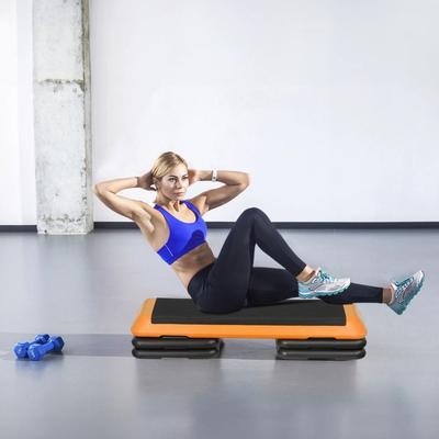 Multicon Wholesale Hub Workout Stepper Adjustable Aerobic Step Platform, Riser Orange, Height Levels For Full Body Exercise Workout Stepper Adjustable Aerobic Step Platform, Riser Orange, Height Levels For Full Body Exercise