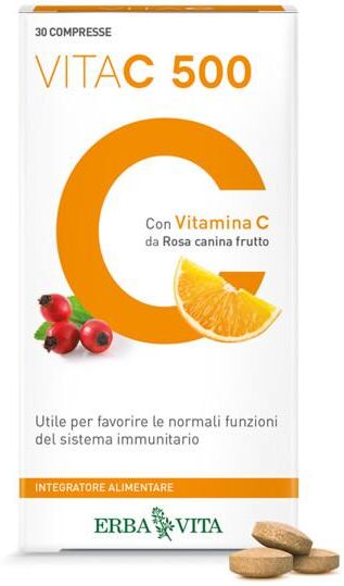 Erba Vita Vita C 500 Integratore Sistema Immunitario 30 Compresse