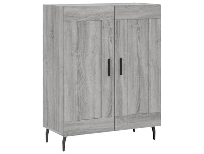 LKJephalotrope Sideboard Grau Sonoma 69,5x34x90 cm Holzwerkstoff Vielseitiger Beistellschrank für Wohnzimmer und Schlafzimmer mit stabiler Oberplatte für Dekoration und Topfpflanzen.