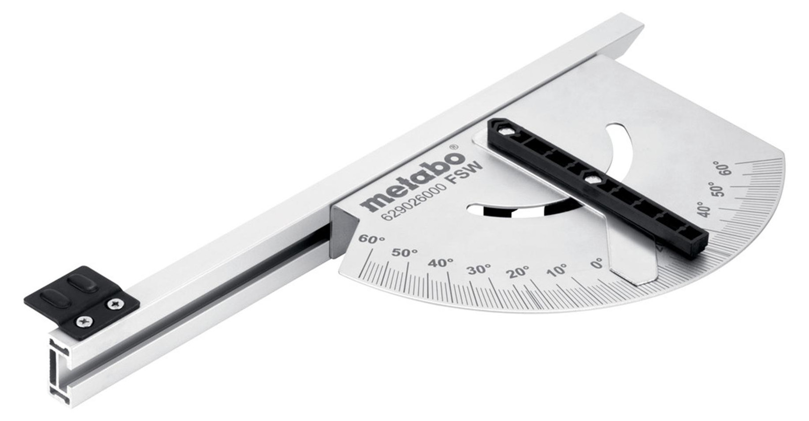 Metabo FSW Leidrail voor het zagen van hoeken, Zwart/Zilver