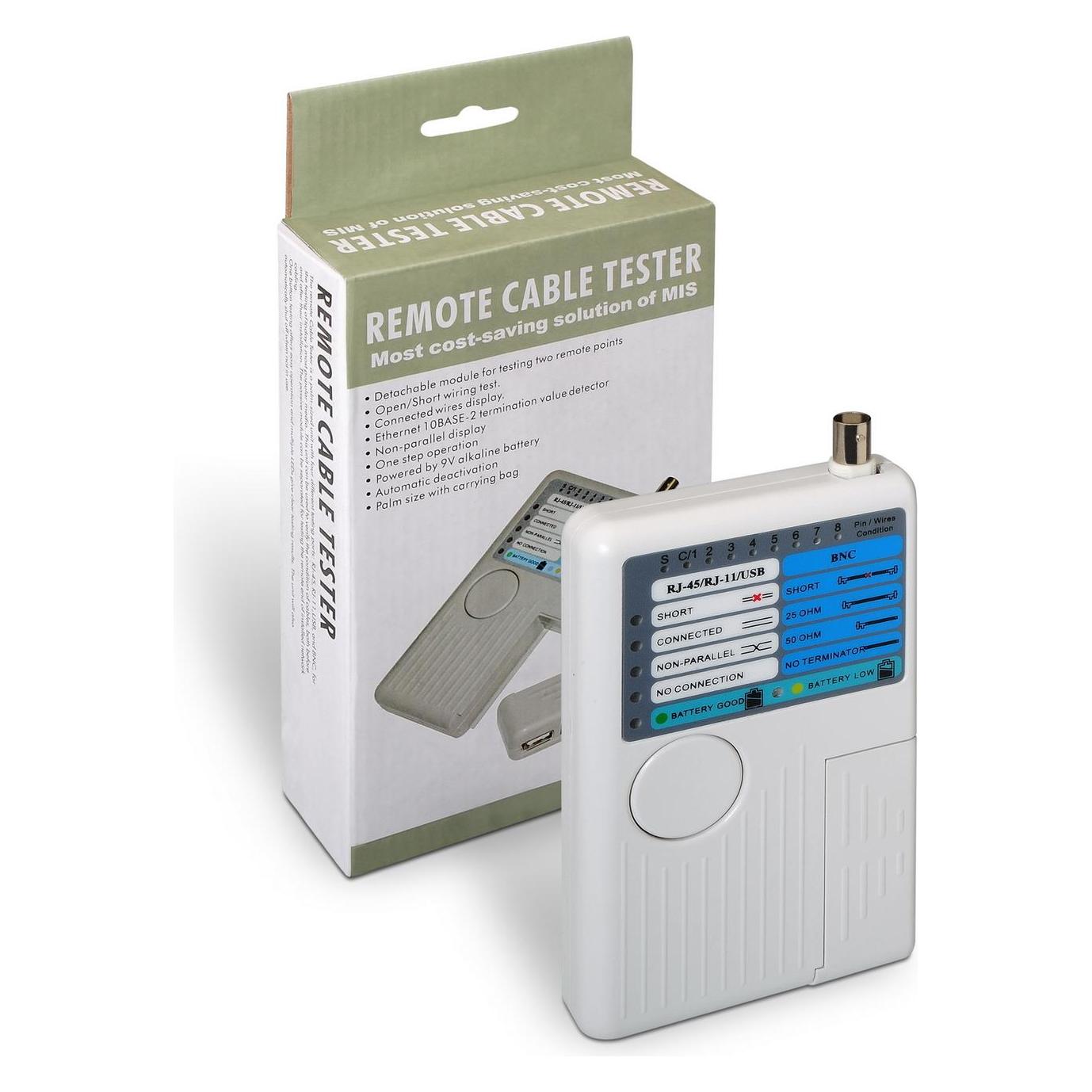 Aisens A142-0313 Netzwerkkabel-Tester UTP/STP-Kabeltester Grau (Kabeltester) (A142-0313)