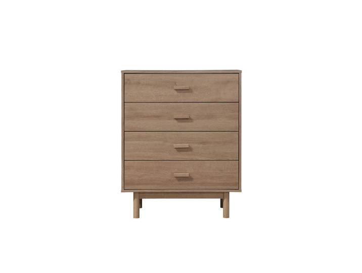 Mid.you Kommode Melanie, Eiche, 4 Schublade(n) Schubladen, 80x100x44 cm, stehend, Wohnzimmer, Kommoden & Sideboards, Kommoden