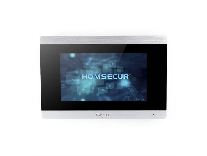 Moniteur d'intérieur RJ45 alimenté par PoE HOMSECUR BM715IP-S pour système d'interphone vidéo HDK PoE