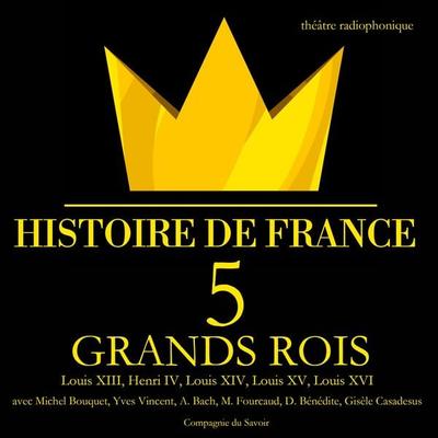 5 grands rois de France : Louis XIII, Henri IV, Louis XIV, Louis XV, Louis XVI - Frédéric Nort, Audio, 9782821111721