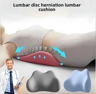 Inspired Finds ErgoDream Memory Foam Lumbar Support Pillow Ergonomic Back Cushion For Pain Relief & Better Sleep ErgoDream Memory Foam Lumbar Support Pillow Ergonomic Back Cushion For Pain Relief & Better Sleep