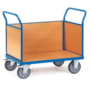Fetra Transportwagen Dreiwandwagen, 2531, 1000 x 580mm, mit Feststellbremse, Tragkraft 600 kg