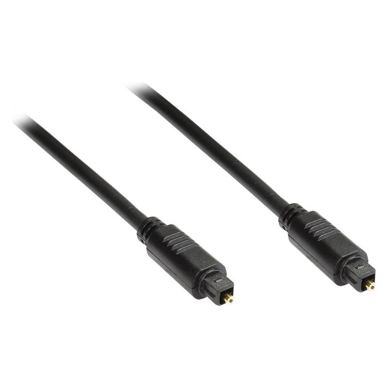 Varia Toslink Anschlusskabel Stecker-Stecker, 3m, Ø5mm, schwarz (3 m, Toslink Kabel) (427242)