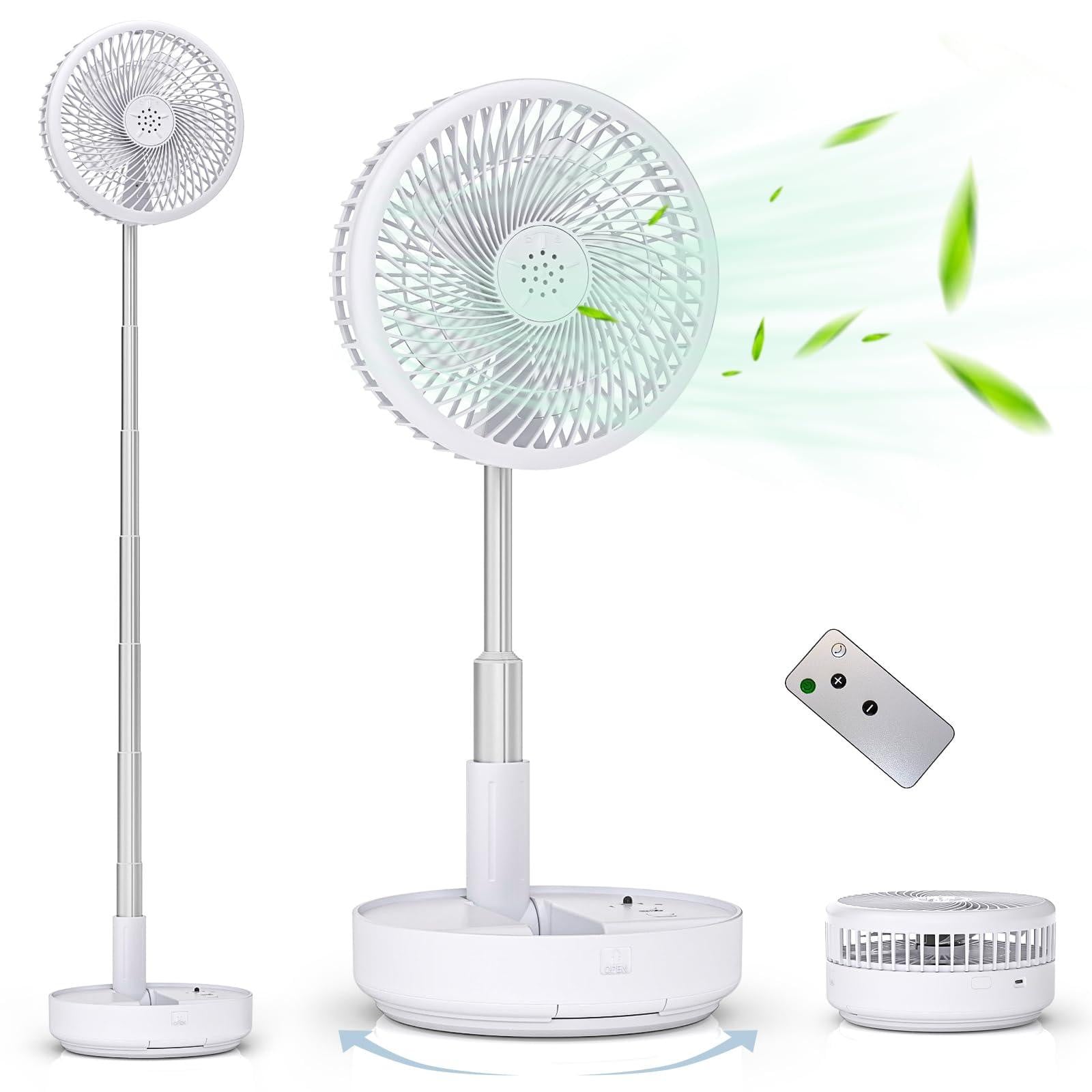 Selius Oscillerende tafel- en staande ventilator met afstandsbediening - 7200 mAh