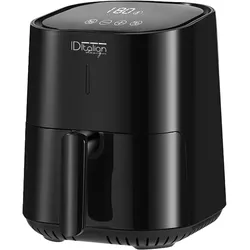 4-liter-heißluftfritteuse Italian design Schwarz
