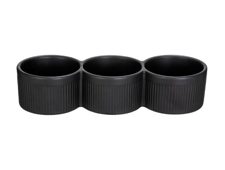 Snackschale WENKO Refia 1 Stück , schwarz, B:27cm H:9,5cm, Keramik, Schüsseln, Snackschale